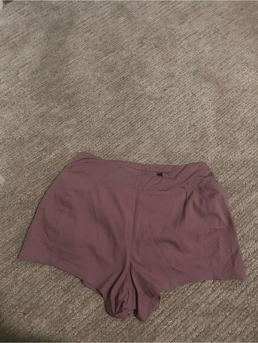 Nike Women's Mauve-Pink Athletic Running Shorts